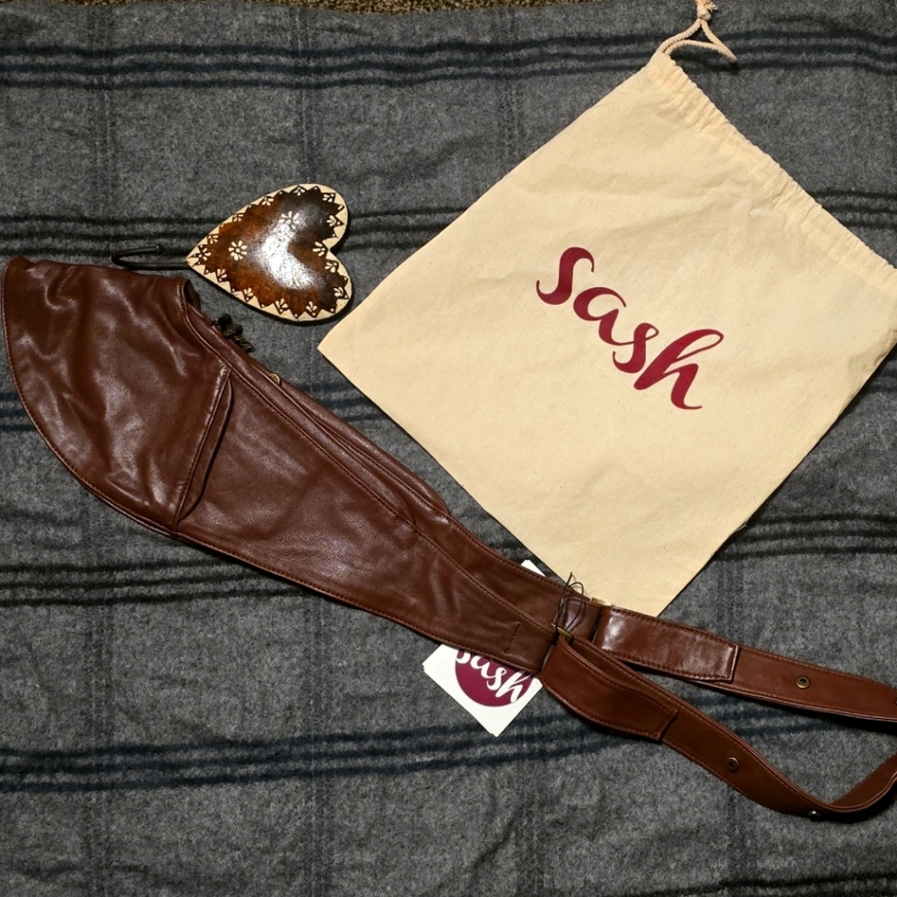 SASH Crossbody Bag - Genuine Leather Purse for Women